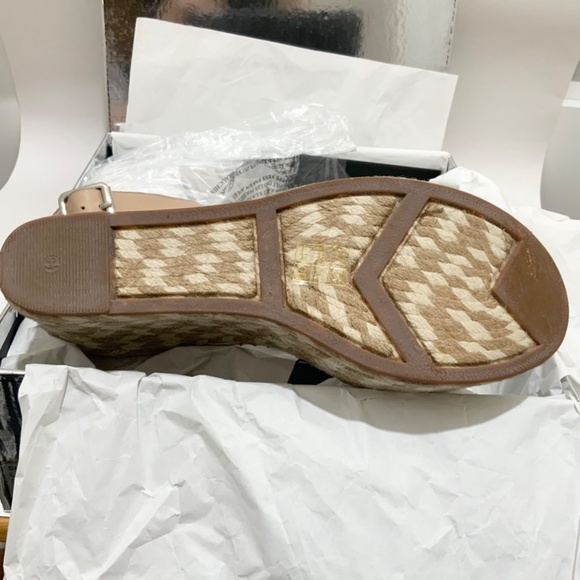 SIGERSON MORRISON Arien platform wedge Espadrilles Beige Nude leather sandal 9.5 - Picture 14 of 14